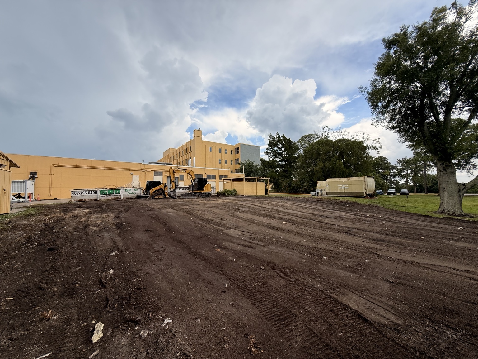 After commercial demolition and rough grading by C & S Grading in Central Florida